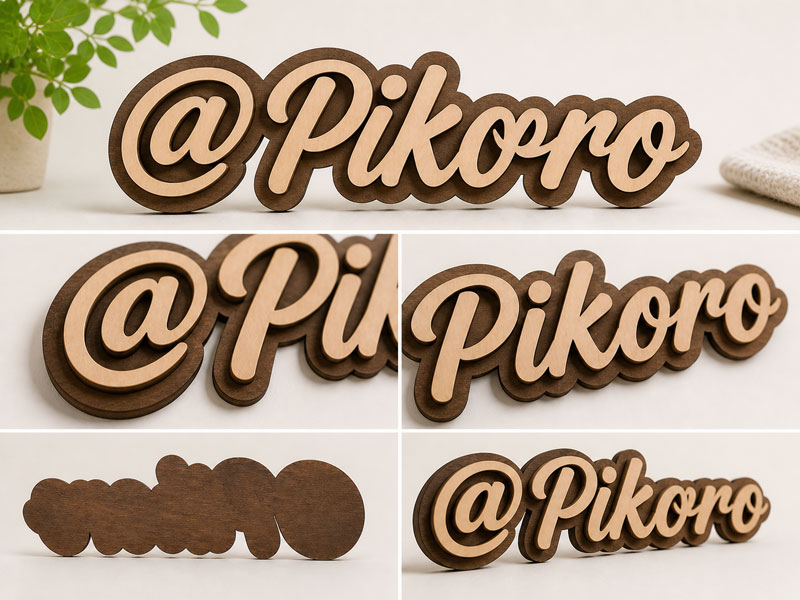letrero de madera personalizado